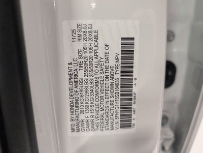 2025 Honda Pilot Touring