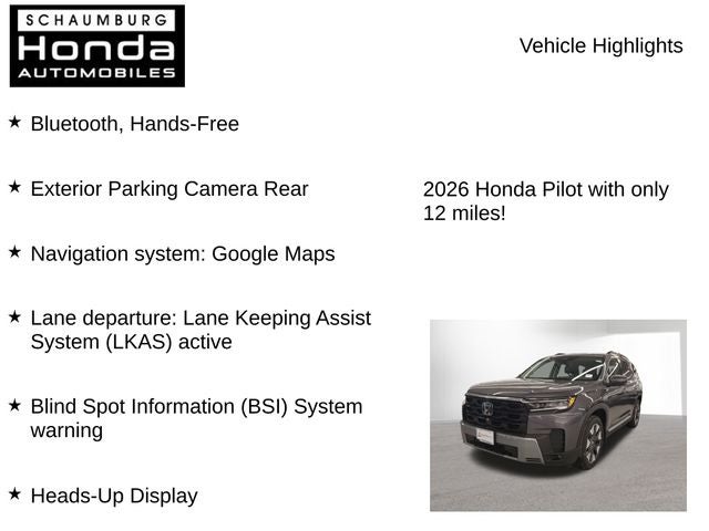 2026 Honda Pilot Elite