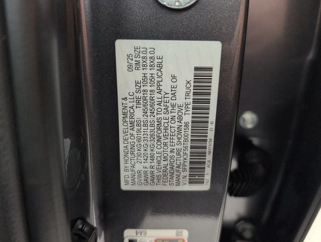 2026 Honda Ridgeline RTL