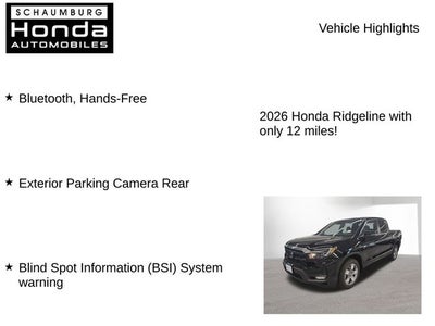 2026 Honda Ridgeline RTL