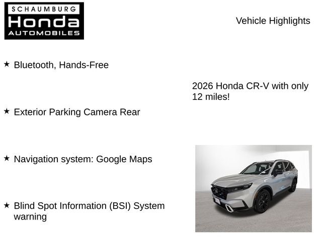 2026 Honda CR-V Hybrid Sport Touring