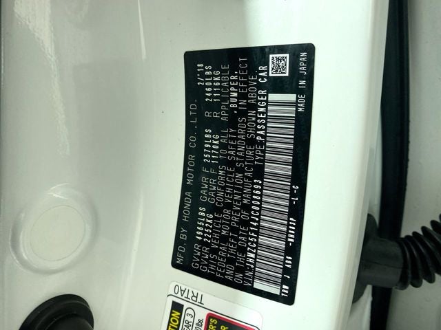 2018 Honda Clarity Plug-In Hybrid Base