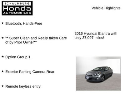 2016 Hyundai Elantra Limited