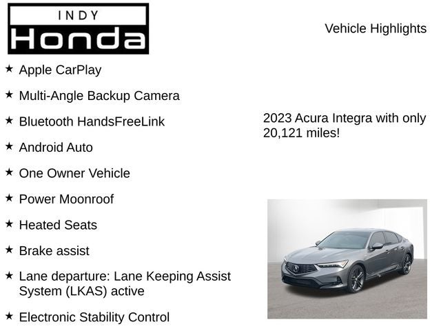 2023 Acura Integra A-Spec Package