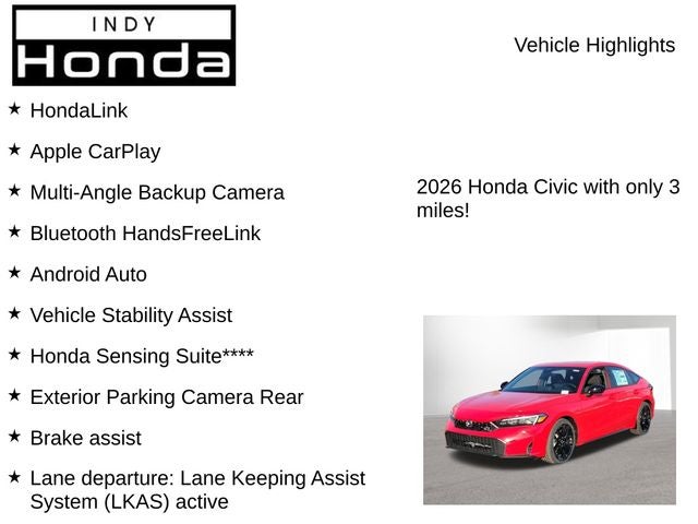 2026 Honda Civic Sport