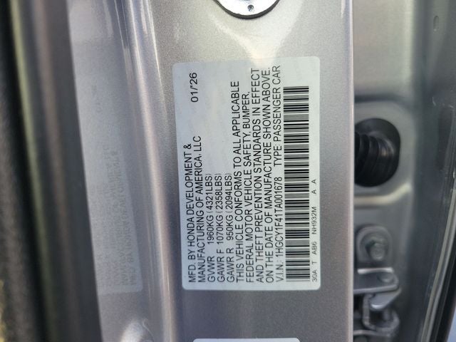 2026 Honda Accord SE