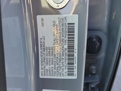 2026 Honda Accord SE