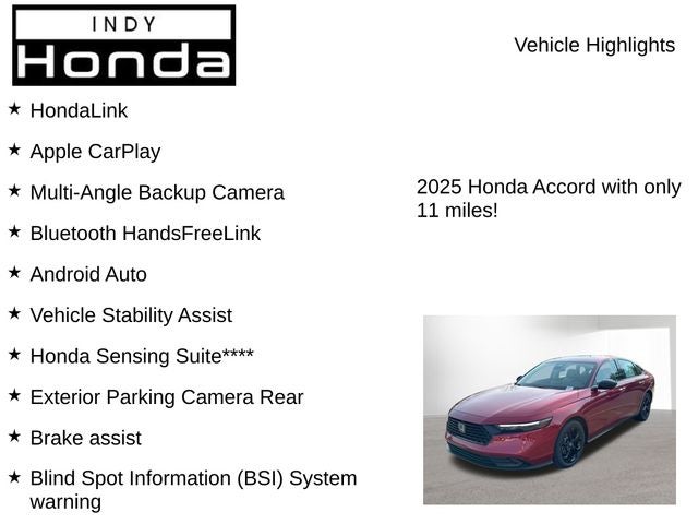 2025 Honda Accord SE
