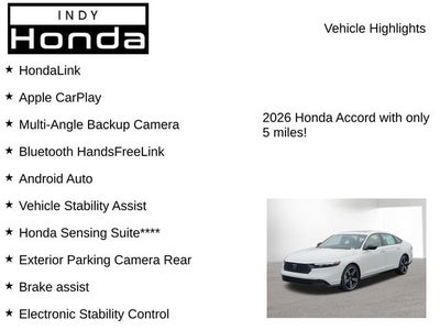 2026 Honda Accord Hybrid Sport