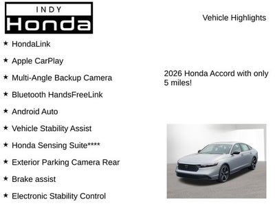 2026 Honda Accord Hybrid Sport