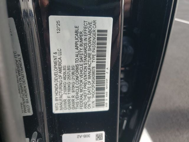 2025 Honda Accord Hybrid Sport