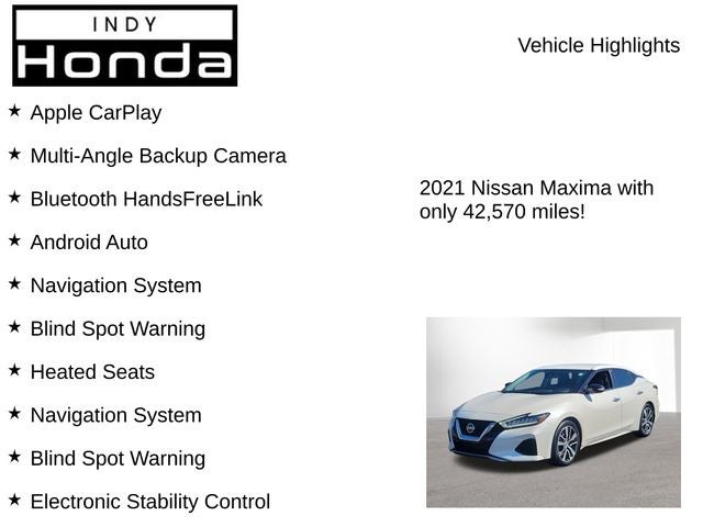 2021 Nissan Maxima SV