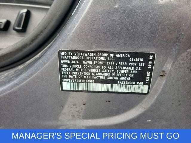 2015 Volkswagen Passat TDI SE