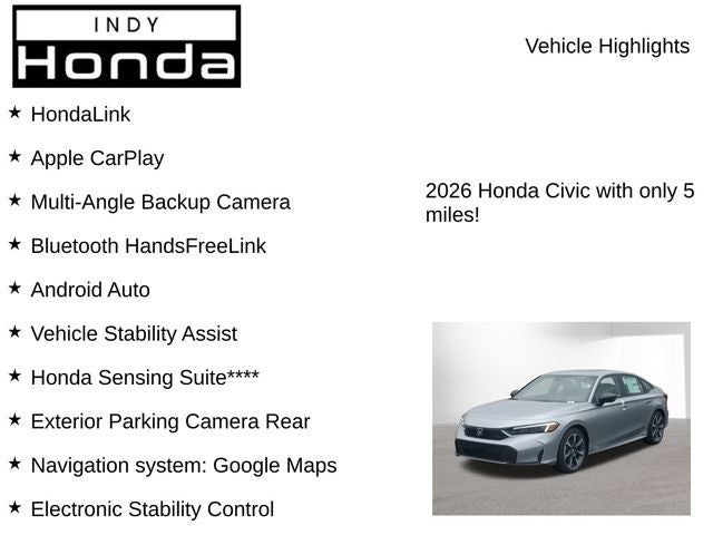 2026 Honda Civic Hybrid Sport Touring
