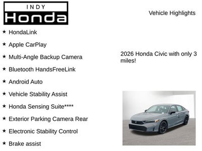 2026 Honda Civic Hybrid Sport