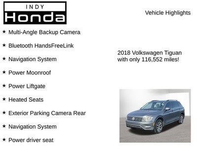 2018 Volkswagen Tiguan 2.0T SEL