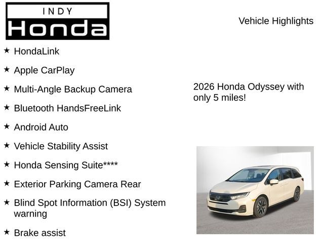 2026 Honda Odyssey EX-L