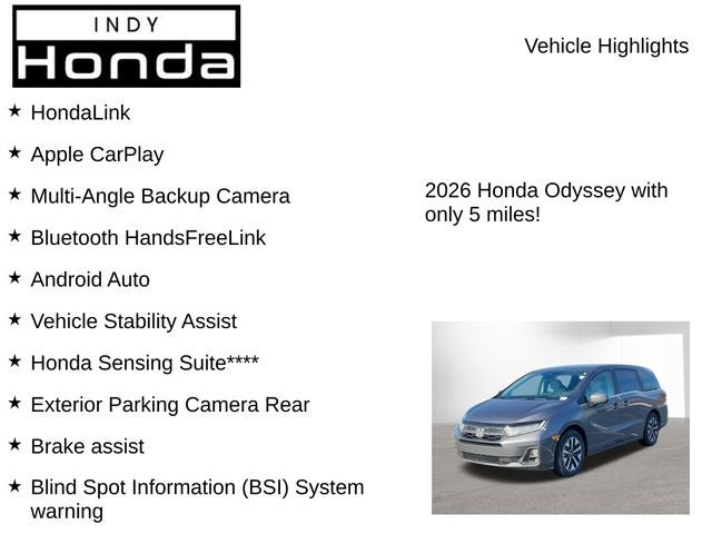 2026 Honda Odyssey EX-L