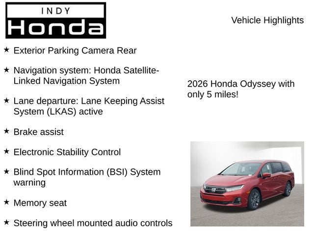 2026 Honda Odyssey Touring