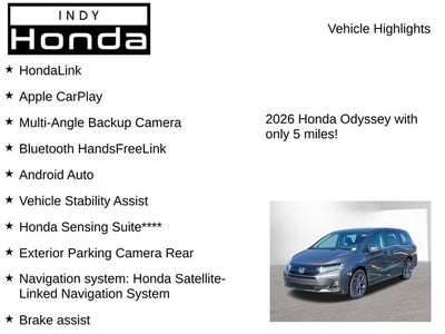 2026 Honda Odyssey Touring