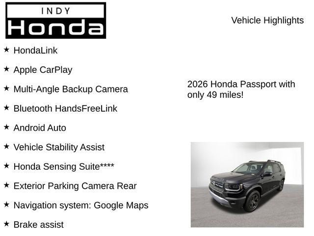 2026 Honda Passport RTL
