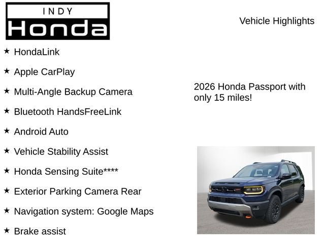 2026 Honda Passport TrailSport Blackout