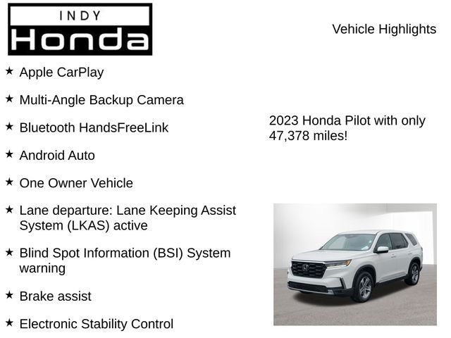 2023 Honda Pilot EX-L 8 Passenger