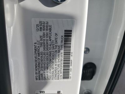 2026 Honda Ridgeline RTL