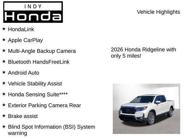 2026 Honda Ridgeline RTL
