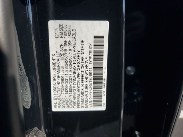 2026 Honda Ridgeline RTL