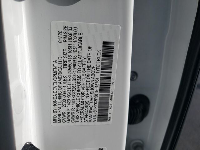 2026 Honda Ridgeline RTL