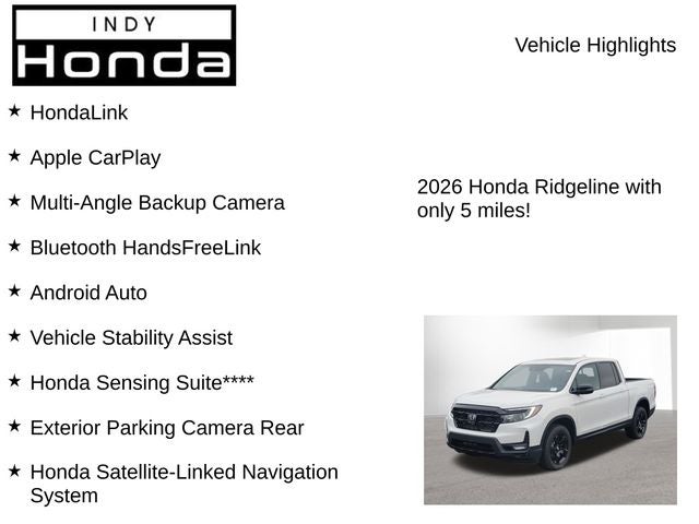 2026 Honda Ridgeline Black Edition