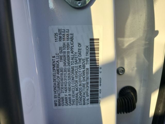 2026 Honda Ridgeline Black Edition