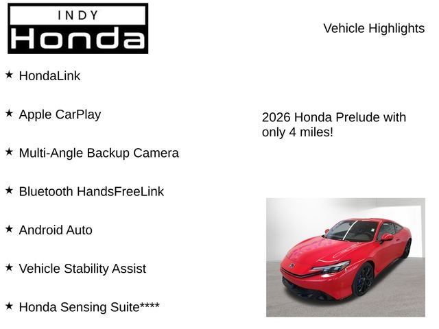 2026 Honda Prelude Coupe