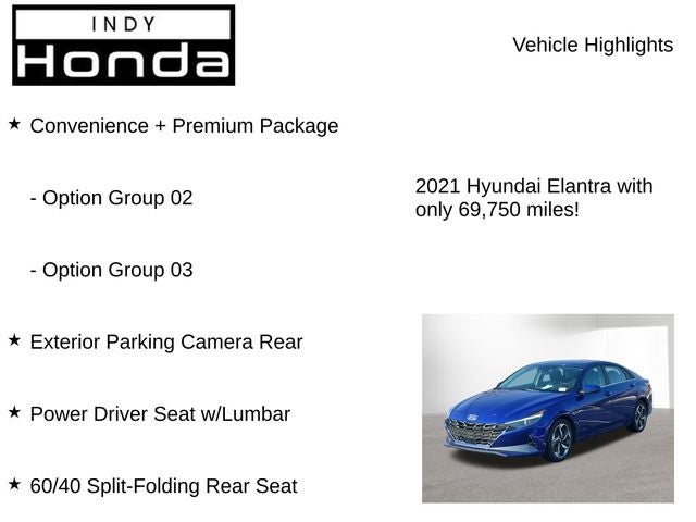 2021 Hyundai Elantra SEL