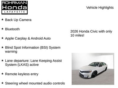 2026 Honda Civic Sport