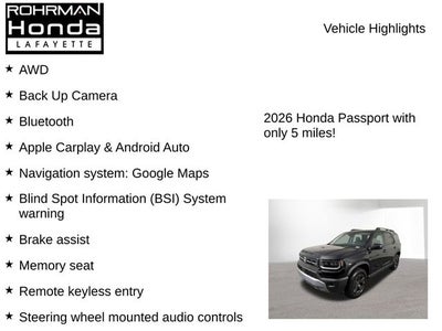 2026 Honda Passport RTL