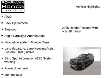 2026 Honda Passport TrailSport