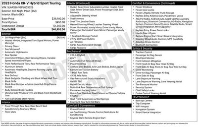2023 Honda CR-V Hybrid Sport Touring