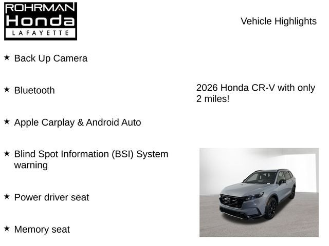 2026 Honda CR-V Hybrid Sport-L