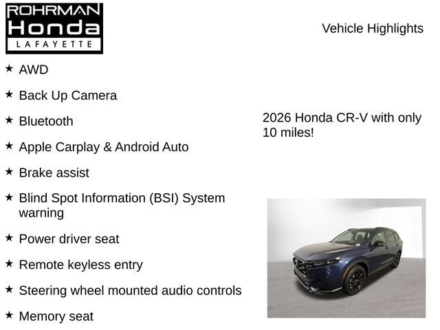 2026 Honda CR-V Hybrid Sport-L