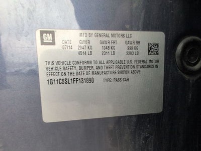 2015 Chevrolet Malibu LT 1LT