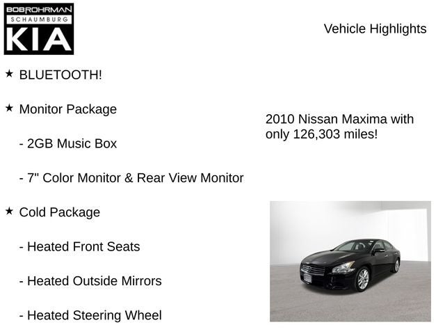 2010 Nissan Maxima 3.5 SV