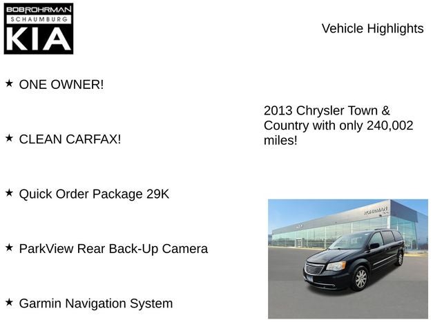 2013 Chrysler Town & Country Touring