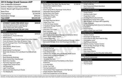 2014 Dodge Grand Caravan AVP
