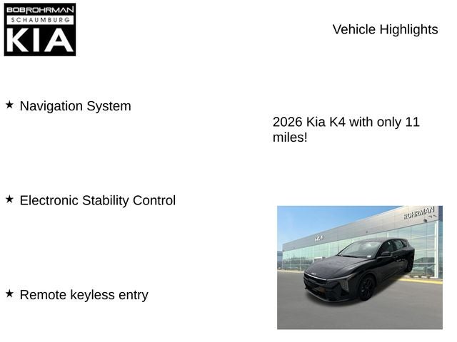 2026 Kia K4 GT-Line Turbo HATCHBACK