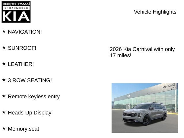 2026 Kia Carnival SX Prestige